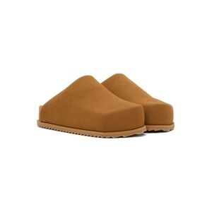 Yume Yume Suede Truck Slide Size 35 / 5 US Tan Clogs Chunky Comfort Boho